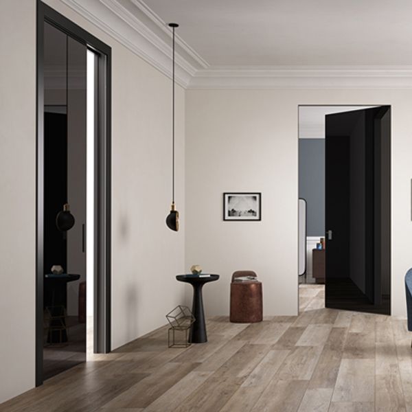 Porta Ferrero Legno Cristal Vetro Lucido Nero