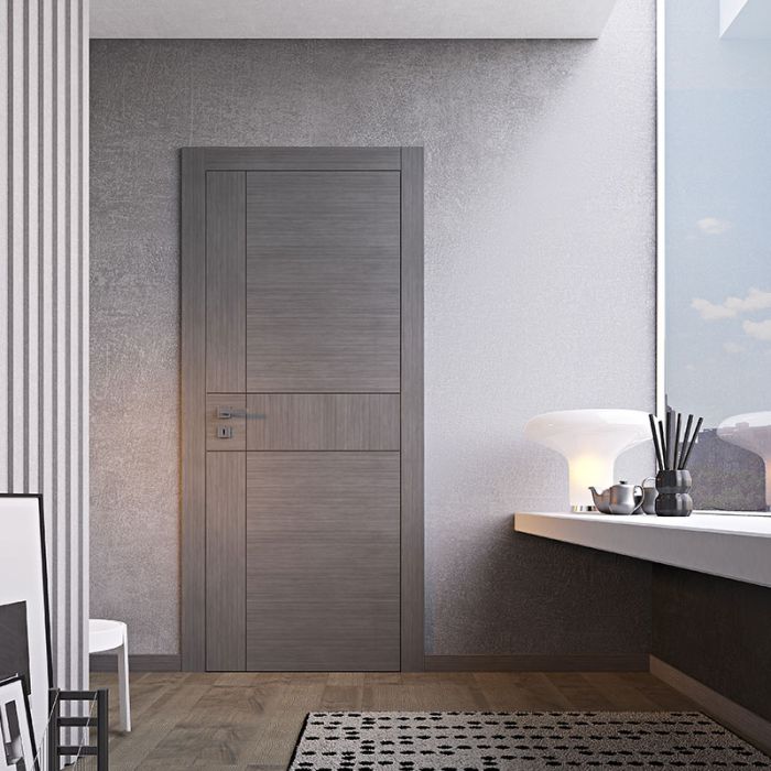 Porta Pail Intarsio Firenze Tecnorovere Grigio