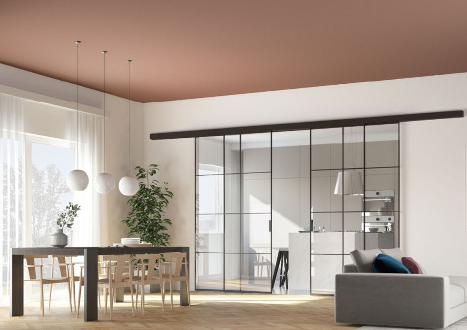 porta GeG Frame vetro trasparente