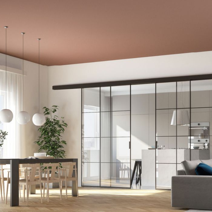 porta GeG Frame vetro trasparente