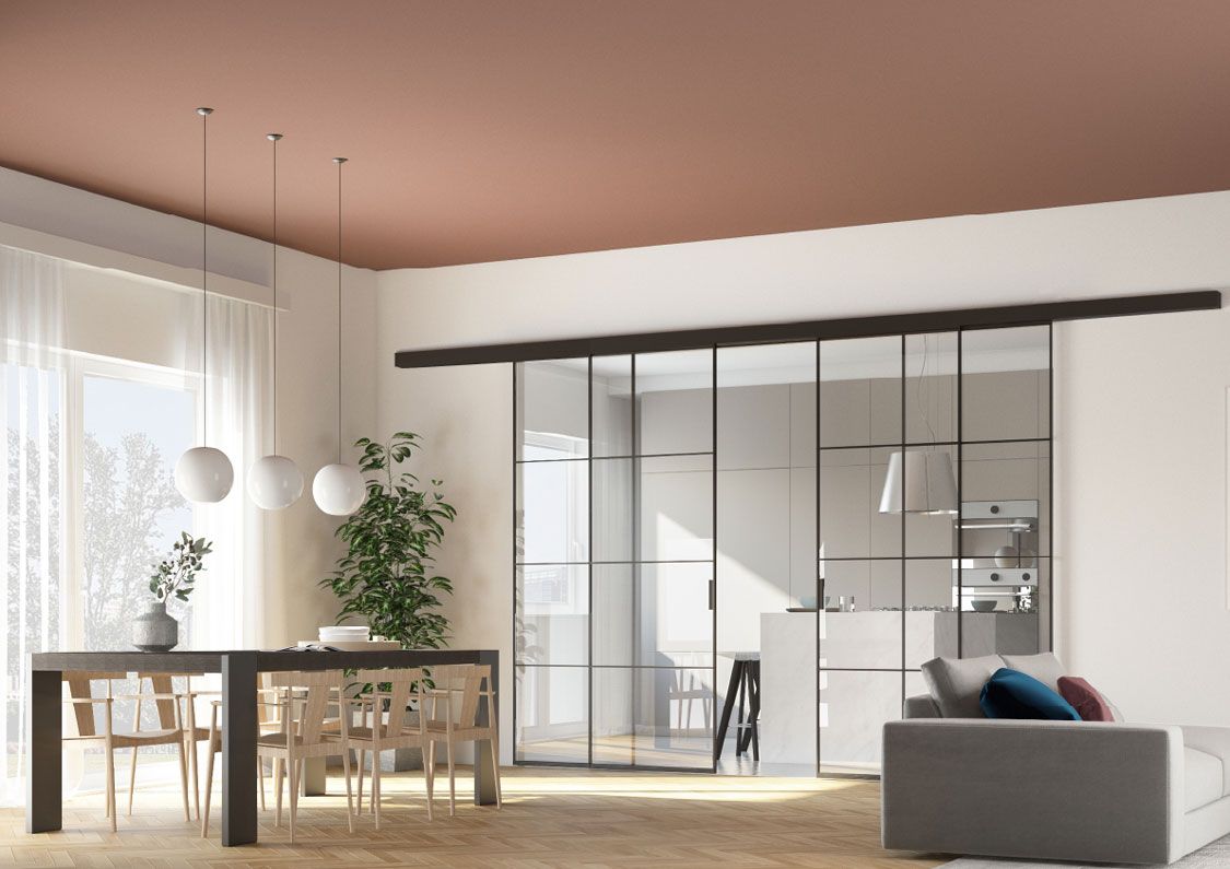 porta GeG Frame vetro trasparente